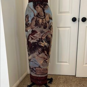 Artistic Print Women's Skirt Zang Toi size 6. Rare vintage